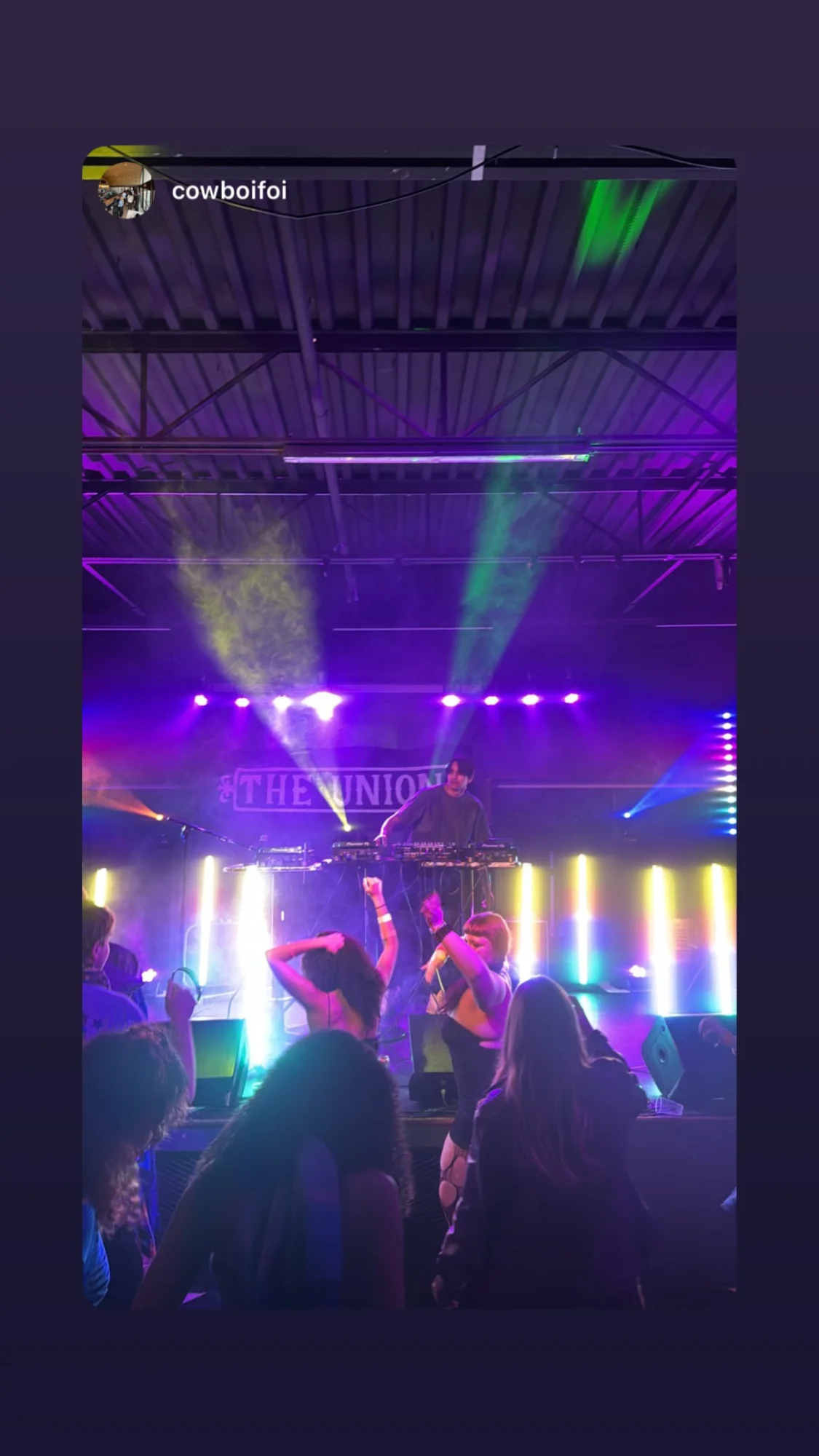 The Union - DJ and crowd with stage lighting